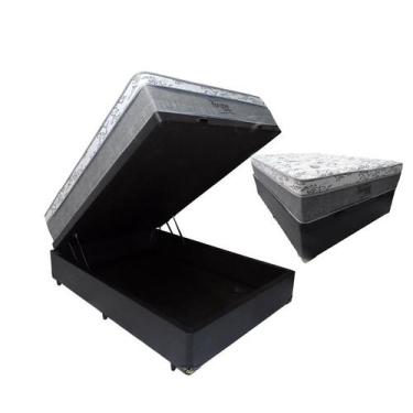 Imagem de Colchão Casal Molas Ensacadas Palermo Light 138x188 + Cama Box Casal B