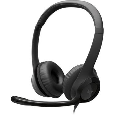 Imagem de Headset com fio USB Logitech H390 com Almofadas, Controles de Áudio In