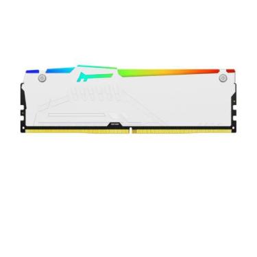 Imagem de Memória Kingston Fury Beats, 16GB, DDR5 5600, Cl40,RGB,White