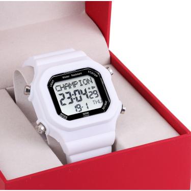 Imagem de Relógio Masculino Digital Esportivo Champion YoT Branco CP40181B Prova D'Água