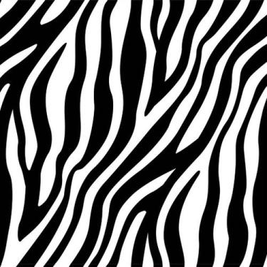 Imagem de Papel de Parede Decorativo Temático Zebra Preto Branco 3,0m - DEKAL DE