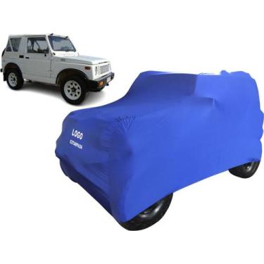 Imagem de Capa Automotiva Suzuki Samurai Canvas Proteção Carro Jeep - Mz, Azul