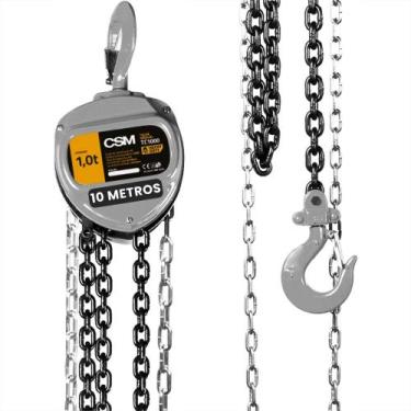 Imagem de Talha Manual Corrente 1 Tonelada Elevação 10 Metros CSM Levantar Ergue