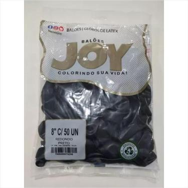 Imagem de Balão Joy N8 preto 50 unidades - Balões Joy