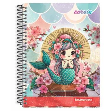 Imagem de Caderno universitario capa dura sereia 10 materias 160 folhas - PanAme