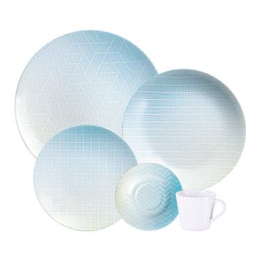 Imagem de Aparelho de Jantar Tramontina Polaris 20 Peças em Porcelana Decorada