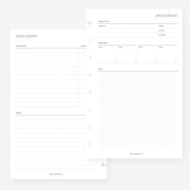 Imagem de Refil de agenda de 8 discos para Levenger Circa Junior, Arc by Staples, TUL Junior 14 x 21,6 cm