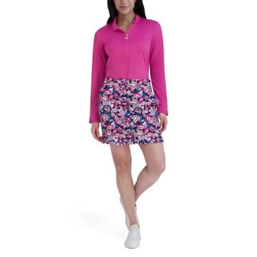 Imagem de Stella Parker Short esportivo esportivo feminino de cintura alta, Paisley, GG