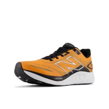 Imagem de New Balance Fresh Foam 680 V8 Tênis de corrida masculino, Sizzle/preto/prata escuro metálico, 43