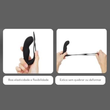 Imagem de Massageador de Próstata com Anel Peniano por Aplicativo 9 Modos de Vibração