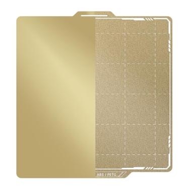 Imagem de BIQU Placa De Construção Pei Lisa + Pei Texturizada Compatível Com Bambu-Lab P1P P1S X1C X1E A1 257X257 Mm, Placa De Construção De Aço Com Mola Pei De Dupla Face, Cama De Impressão De Folha Flexível,