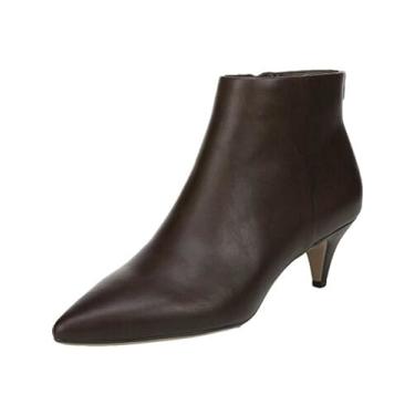 Imagem de Bota feminina Circus by Sam Edelman Kirby com bico fino em relevo, Marrom, 6