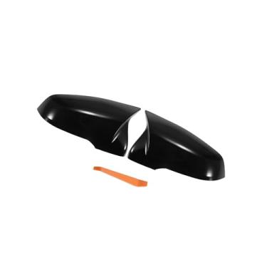 Imagem de Motoforti 1 par de tampa do espelho do lado do passageiro do motorista retrovisor do carro preto brilhante para BMW X1 F48 2 Series F45 F46 2016-2023 Capas de proteção de espelho acabamentos externos