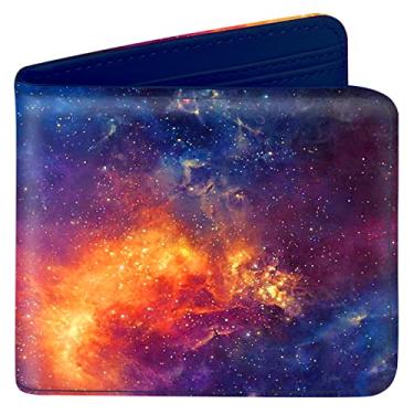 Imagem de Carteira infantil feminina bonita kawaii rosa estética feminina couro legal identificação de crédito porta-cartões mulher carteira com zíper bloqueio de RFID com bolso de moedas, janela feminina dobrável menina, Universo