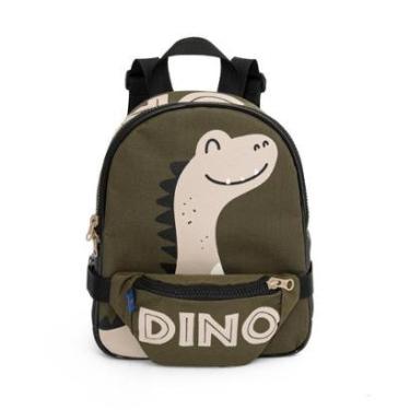 Imagem de Mochila Com Pochete-Lancheira Mait Dino Verde Militar-Masculino