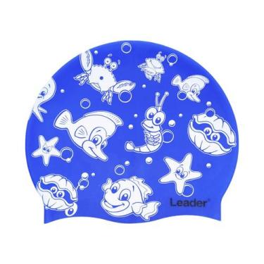 Imagem de Touca De Natação Infantil Leader Em Silicone Tamanho Único Estampada 7