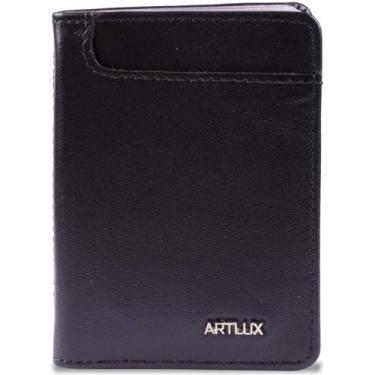 Imagem de Carteira Couro RG CNH com Visor Artlux 921, Preto
