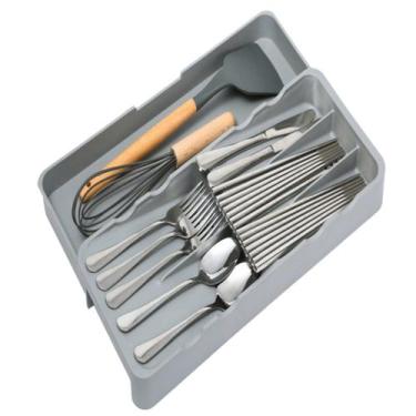Imagem de Separador de Talheres Garfo Faca Colher e Utensílios Retrátil Extensív