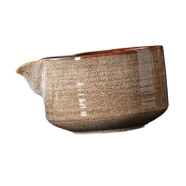 Imagem de WeiLaiKeQi Tigela de tigela de cerâmica matcha para mexer acessórios artesanais de chawan matcha para a família Japanese Matcha Preparação, Marrom