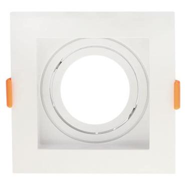 Imagem de SPOT QUADRADO DE EMBUTIR RECUADO PARA LED MR16 DICRÓICA - POT MAX. 10W