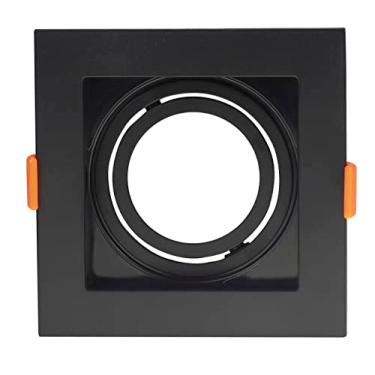 Imagem de SPOT QUADRADO DE EMBUTIR RECUADO PRETO PARA LED AR70 - POT MAX. 15W
