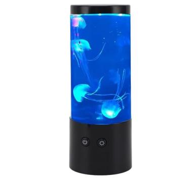 Imagem de Lâmpada de água -viva, LED LED Colorida Noite Clara de água Decorativa de Tanques de Tanque Lâmpada de Aquário, Lâmpada de água de água de Bolhas de Bolha USB para o Quarto da