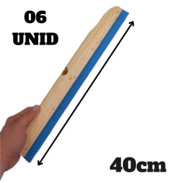 Imagem de Rodo de Madeira 40cm Resistente Qualidade de Madeira 06 unid