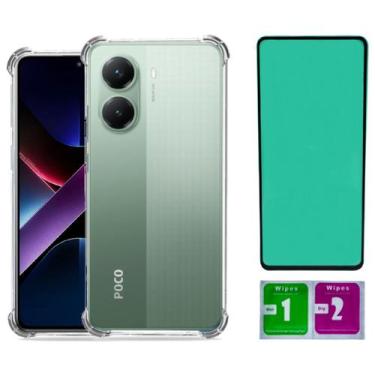 Imagem de Capa Anti Impacto Para Poco X7 Pro 5g + Pelicula Ceramica - Mustangsho