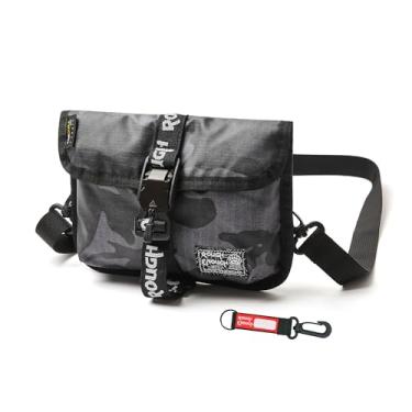 Imagem de RE ROUGH ENOUGH Bolsa transversal pequena bolsa tática organizadora eletrônica de viagem com enchimento de espuma para equipamentos táticos EDC, Camuflagem cinza, S, Contemporâneo