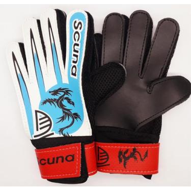 Imagem de Luva de Goleiro Futebol Campo - DG Azul - SCUNA, INFANTIL - P 