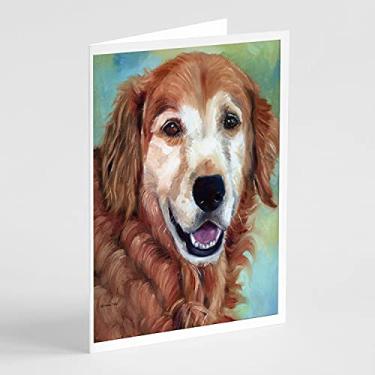 Imagem de Caroline's Treasures Golden Retriver Good Boy Cartões e Envelopes Pacote com 8