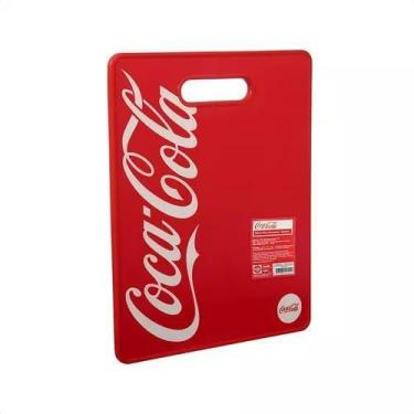 Imagem de Tábua De Corte Retangular Haüskraft Coca-cola 38x30cm, Vermelho