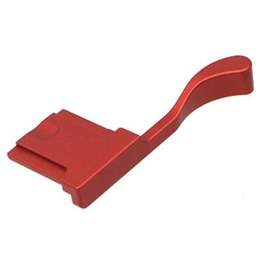 Imagem de HITHUT Punho de polegar de liga de alumínio para câmera Fujifilm X100F X100T X100S vermelha