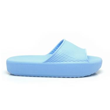 Imagem de Chinelo Nuvem Slide Ortopédico Feminino Original Conforto (Azul, BR, Adulto, Faixa Numérico, 39, 40)