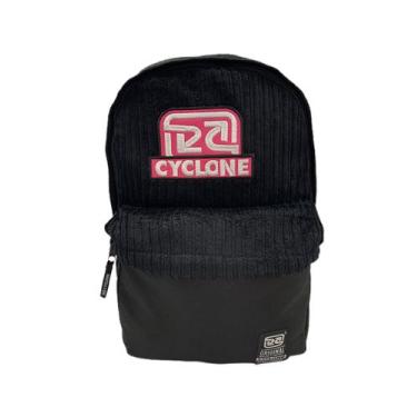 Imagem de Mochila Cyclone Veludo New Hologram, Preto, Rosa, U