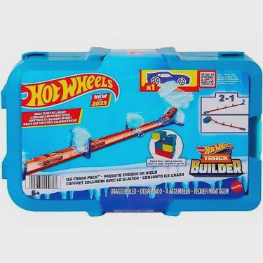 Imagem de Pista Hot Wheels Caixa Track Builder Ice Crash HNJ66 HKX40 - Mattel
