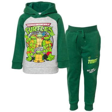 Imagem de Outfit Teenage Mutant Ninja Turtles com capuz e calças para meninos 4T