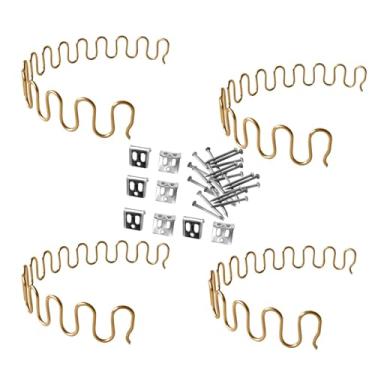 Imagem de Generic Solstery de cadeira de sofá 4x Substituição de mola para reparo de sofá de cadeira de móveis, peças de reclinação com clipes e parafusos para casa, 55cm