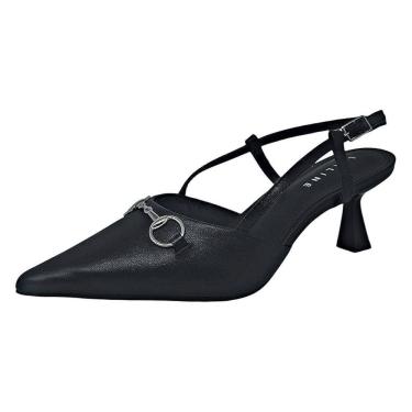 Imagem de Sapato Feminino Slingback Elegante Prático Couro Lia Line
