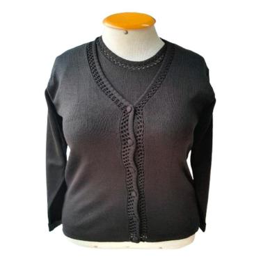 Imagem de Suéter Tween-set 2 Peças Conjunto Plus Size Tricot Premium-Feminino