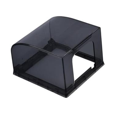 Imagem de Generic Flip Single Outlet Capa Caixa de saída elétrica Acessórios à prova d'água Protetor de plug Plug para soquete da do banheiro, Preto