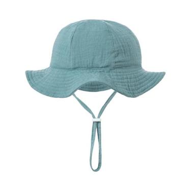 Imagem de Chapéu de Sol Infantil com Aba Grande - Desenho de Ursinho para Bebês,