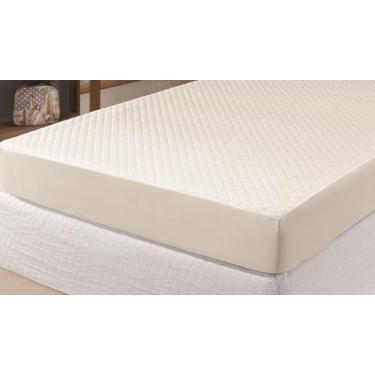 Imagem de Capa Protetora Impermeável De Colchão Saia Box Padrão Palha - Nathalia