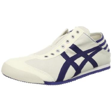 Imagem de Onitsuka Tiger Mexico 66 Paraty Tênis moderno, Natural/azul-marinho, 4