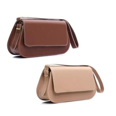 Imagem de Kit 2 Bolsa Feminina Clutch Shoulder Bag Alça de Mão Compacta - Alice,