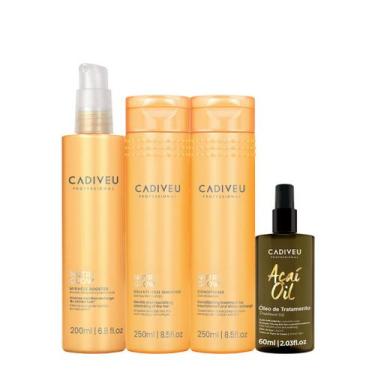 Imagem de Kit Cadiveu Professional Nutri Glow Shampoo Condicionador Pré-Shampoo 