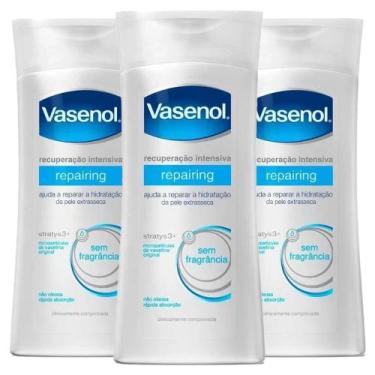 Imagem de Kit 3 Cremes Hidratantes Corporal Vasenol Recuperação Intensiva Repair
