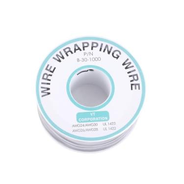 Imagem de Fio De Envolvimento, Envoltório De Fio De Cobre Estanhado Com Núcleo De Fio único De 0,25 Mm, Cabo 30AWG 250 Metros Para Preto
