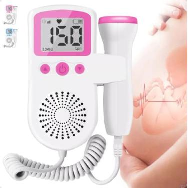 Imagem de Sonar Fetal Doppler Ouvir Batimentos Grávida Bebê aparelho para medir 