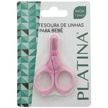 Imagem de Tesoura De Unha Bebe Aço Inox 8,4x5,5cm